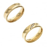 Aliança em Ouro 18k Secret