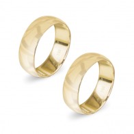 Aliança em Ouro 18k Anatômica 7mm
