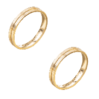 Aliança em Ouro 18k Lótus