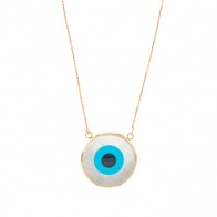 Gargantilha olho grego resina