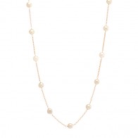 Gargantilha Elo Português Pérola 5mm - 45cm