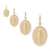 Pingente em Ouro 18k Nossa Sra. das Graças - PP, P , M  e G