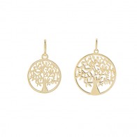 Pingente Ouro 18k  Árvore da Vida - P e M