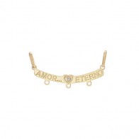 Pingente Canga de 3 - Amor Eterno com 1 Brilhante