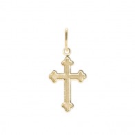 Pingente em Ouro 18k Cruz Fosca - P