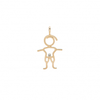 Pingente Menino com 1 Brilhante