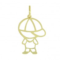 Pingente menino vazado - G