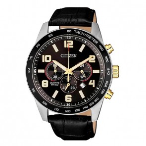 Relógio Masculino Citizen Cronógrafo Couro TZ31454D