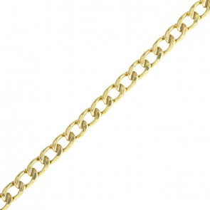 Pulseira em Ouro 18k Grumet Oca 19cm - 3.00g