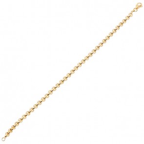 Pulseira em Ouro 18k Elo Português Fechada 19cm - 4.30g