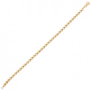 Pulseira em Ouro 18k Elo Português Fechada 19cm - 4.10g