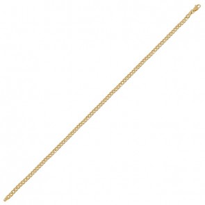 Pulseira em Ouro 18k Groumet   21cm - 3.40g
