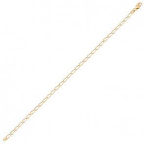 Pulseira em Ouro 18k Elos Iguais  21cm - 2.10g