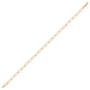 Pulseira em Ouro 18k Elos Iguais  21cm - 2.80g
