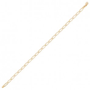 Pulseira em Ouro 18k Elos Iguais  21cm - 2.50g