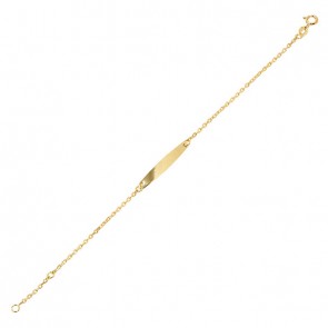 Pulseira em Ouro 18k  Cartie com Chapa Navete 15cm - 1.10g