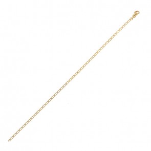 Pulseira em Ouro 18k Elos Iguais 19cm -1.20g