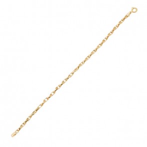 Pulseira Elos Ovais Duplo 18cm - 2.60gr