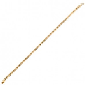 Pulseira em Ouro 18k Cordão Laser 19cm - 4.00g