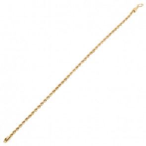 Pulseira em Ouro 18k Cordão Laser 19cm - 2.30g