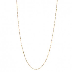 Corrente em Ouro 18k Veneziana Elo Longo 50cm - 1.20g