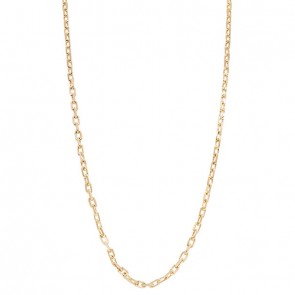 Corrente em Ouro 18k Cartie Diamantada 60cm com Fecho Tubo - 16.10g
