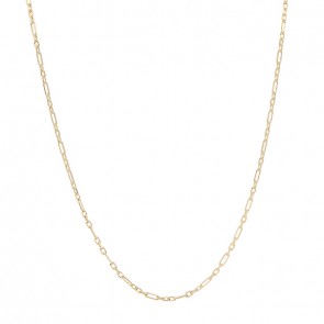 Corrente em Ouro 18k 3x1  Diamantada 50cm - 4.00g