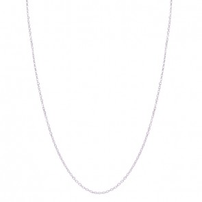 Corrente em Ouro Branco 18k Cartie Diamantada 50cm - 3.00g