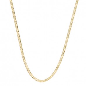 Corrente em Ouro 18k Oca Grumet Dupla 70cm - 7.80gr 