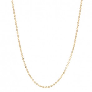 Corrente em Ouro 18k Bailarina Oca 50cm - 2.30g