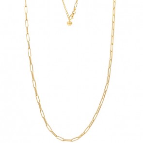 Corrente em Ouro 18k  Choker Veneziana Elos Longos - 3.40g