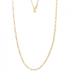 Corrente em Ouro 18k  Choker Veneziana Elos Longos - 3.40g