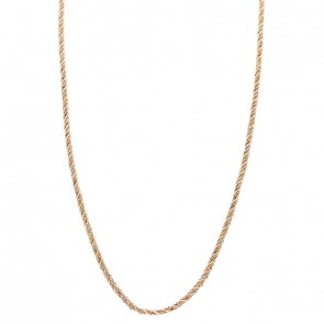 Corrente em Ouro 18k Cordão Baiano Tricolor 45cm - 7.20g