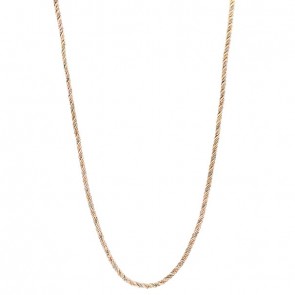 Corrente em Ouro 18k Cordão Baiano Tricolor 45cm - 5.40g