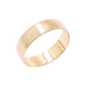 Aliança em Ouro 18k Reta 5mm