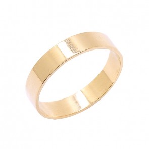 Aliança em Ouro 18k Quadrada 4.40mm