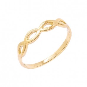 Anel em Ouro 18k Navete Polido