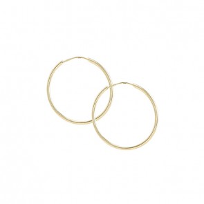 Brinco em Ouro 18k Argola Fio Redondo N°3