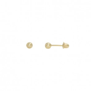 Brinco em Ouro 18k Bola 2.5mm