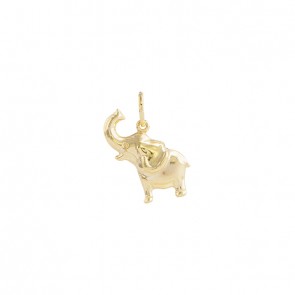 Pingente em Ouro 18k Elefante Polido