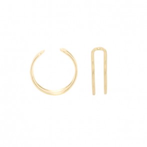 Piercing em Ouro 18k Argola Fio Duplo Polido