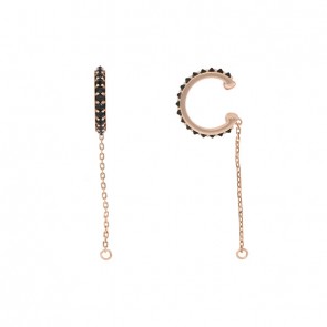 Piercing Rosé Spike com Espinélio Negro
