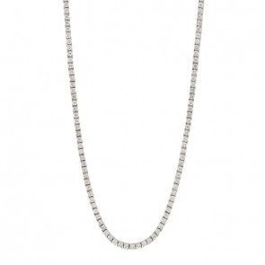 Gargantilha em Ouro Branco 18k Riviera com 205 Diamantes