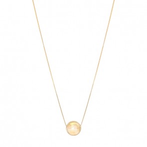 Gargantilha em Ouro 18k Bola 9mm Polida 