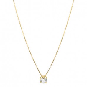 Gargantilha ponto de luz com Zircônia 4mm