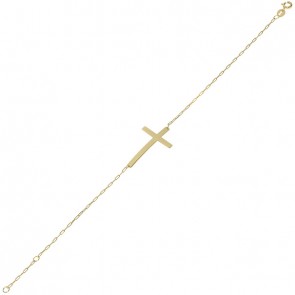 Pulseira em Ouro 18k Cartie com Cruz - 18cm