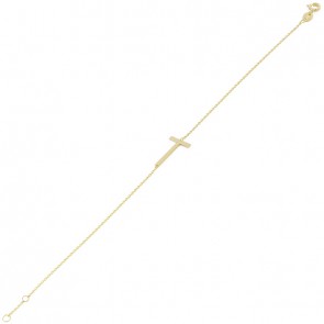 Pulseira Letra T Polida - 18cm 