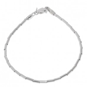 Pulseira em Ouro Branco 18k Art Hammer Polida