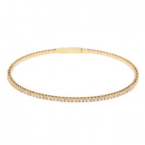 Bracelete em Ouro 18k Riviera com 44 Diamantes