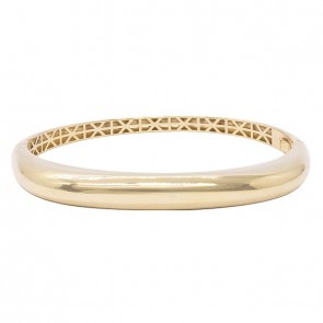 Bracelete em Ouro 18k Abaulado Polido